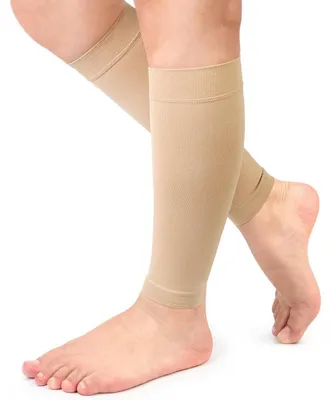 Produktbild von Medizinische Kompressionsstrümpfe Klasse 2, footless, unterhalb Knie, 20-30 mmHg, M, Beige