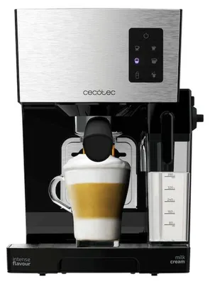 Produktbild von Cecotec Power Instant-ccino 20, Espressomaschine, 1,4 l, Gemahlener Kaffee, 1450 W, Schwarz, Edelstahl