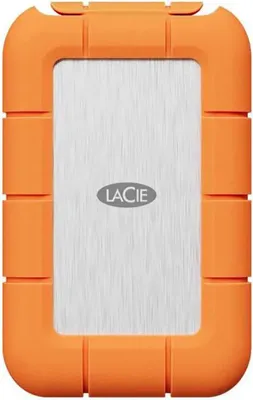 Produktbild von LaCie STND1000400, 1 TB, USB Typ-C, 3.2 Gen 1 (3.1 Gen 1), Grau, Orange