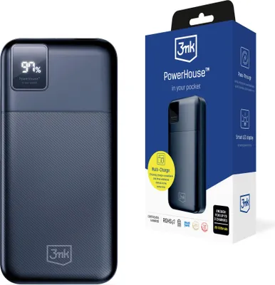 Immagine prodotto di Accessori - 3Mk Powerhouse 20.000Mah 22,5W Usb 2A1C1M-Nero