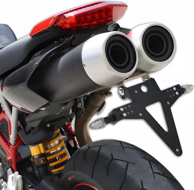 Zdjęcie produktu dla Uchwyt tablicy rejestracyjnej ZIEGER Classic kompatybilny z Ducati Hypermotard 796 BJ 2010-12 / 1100 / S BJ 2007-12