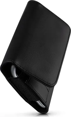 Produktbild von moex® Handy Quertasche kompatibel mit Xiaomi Redmi 9AT - Hülle mit Gürtelclip, Schwarz