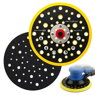 Image de Disque abrasif de 150 mm avec 52 trous, pour ponceuse