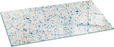Produktbild von Glasbodenplatte für 125x50 cm – Kaminofen – Kaminplatte Glas – Schutzglas – Funkenschutzplatte –Glasbodenplatte Feuerfeste – Hitzeschutzplatte – Bodenschutz aus Glas – Abstraktes Texturmuster