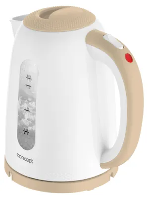 Obrázok produktu pre Concept RK2331, 1,7 L, 2200 W, Béžová, Biela, Plast, Indikátor úrovne vody, Zabezpečenie proti prehriatiu
