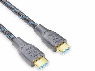 Produktbild von SONERO HDMI-Kabel Premium High Speed mit Ethernet, 1 m, HDMI 2.1, Nylongeflecht