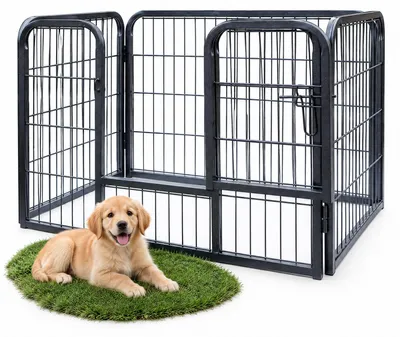 Produktbild von Melko Welpenauslauf Freigehege Welpenzaun Hundegitter Tierauslauf - 91x63x61 CM