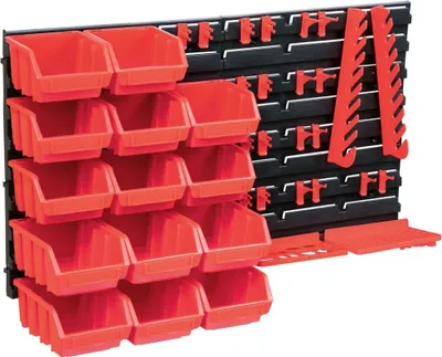 Obrázok produktu pre 39 -dielna súprava úložných košov s nástennými panelmi