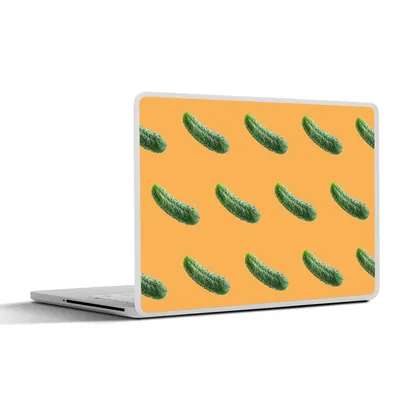 Produktbild von MuchoWow® Laptop Aufkleber Sticker Cover Gemüse - Muster - Orange 30x22 cm - Laptop-Sticker