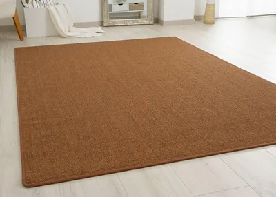 Produktbild von Sisal Teppich Acapulco - gekettelter Sisalteppich aus 100% Sisal in Braun, Größe: 100x200 cm