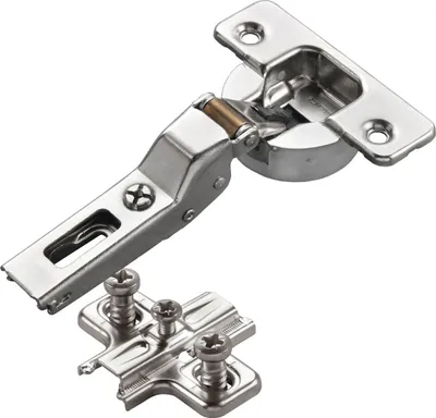 Produktbild von 2 x Salice Topfband Serie 700 mit Dämpfer im Topf 110° Bohrbild T52 Mittelanschlag inkl. Kreuz-Montageplatte Höhe 3 mm mit vormontierten Euroschrauben, Langlochverstellung Möbelscharnier von SOTECH