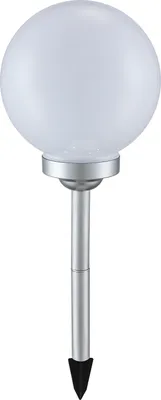 Produktbild von Globo Lighting Solarleuchte Kunststoff silber metallic, 4x LED