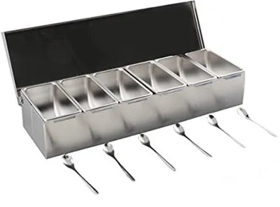 Produktbild von Omgoods - Gewürzhalter aus Edelstahl mit 6 Einsätzen