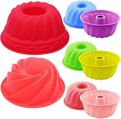 Produktbild von Silikon-Backformen, 8-teilig, Kuchenform, Muffin, Backen, 3 Größen