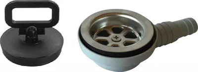 Produktbild von CAN Ablauf mit Stöpsel LP1800 1 1/2 Zoll 90° gewinkelt 25 mm Schwarz