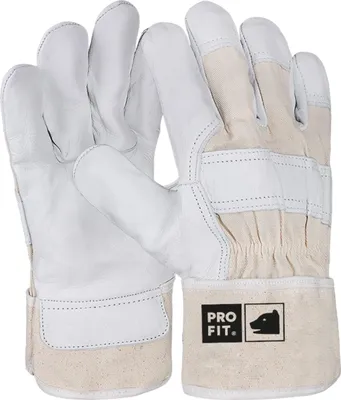 Produktbild von STADO | Arbeitshandschuhe | Rindspaltleder | Natur | Größe 9-L | 12 Paar | Montagehandschuhe | Gartenhandschuhe | Mechanikerhandschuhe | Schutz
