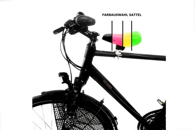 Produktbild von Kindersitz für Herren Fahrrad vorn - mit dem Kind auf dem Fahrrad wie zu DDR Zeiten , Kids Sattel:Schwarz SanRemo Kids, Fußruhe:Einklappbar, Sattel Adapter Größe:No. 1 - Ø 20 - 29 mm