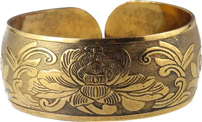 Produktbild von Elefanten-Manschettenarmband, Vintage, tibetischer Elefant/Blume, geschnitzter offener Armreif, ethnische Bronze, breites Armband für Frauen