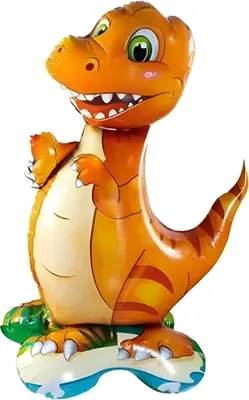 Immagine prodotto di Pallone in foil stand-up 3D, dinosauro arancione 39*60 cm ca