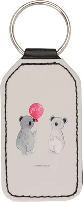 Produktbild von Mr. & Mrs. Panda schlüssel anhänger Koala Luftballon - Grau Pastell - Geschenk, Party, Koalabär, Schlüsselanhänger Mit Spruch, kunstleder, schlüsselbund, Geburtstag