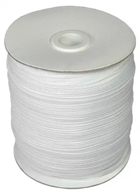 Weißes Nähgummi 5mm auf 200m Rolle, elastisches Gummiband für Kleidung.