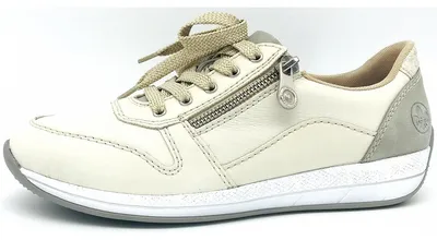Immagine prodotto di Scarpe basse Rieker da donna, modello stringato, colore bianco, taglia 42