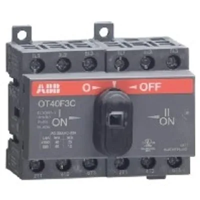 Obrázek produktu pro ABB OT40F3C, Přepínač řídicí jednotky, 3P, Kabel, Černá, IP20, 70 mm