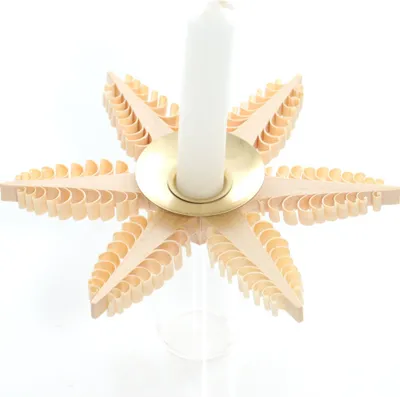 Produktbild von Tischschmuck Kerzenhalter aus 6 Bäumchen BxHxT=11,5x11,5x2cm NEU