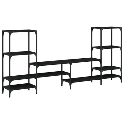 Obrázek produktu pro vidaXL TV skříňka černá 206,5x28,5x95 cm materiál na bázi dřeva