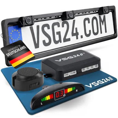 Produktbild von Akustische Nummernschild-Einparkhilfe ECHO PLUS Schwarz PDC-22200