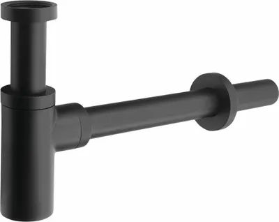 Produktbild von Sapho Waschbecken Siphon 5/4", Auslauf 32mm, Rund, Schwarz matt