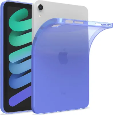 Produktbild von Hülle Kompatibel mit Apple iPad Mini 6 (2021) - Transparent Silikon Cover Case Schutzhülle in Lila