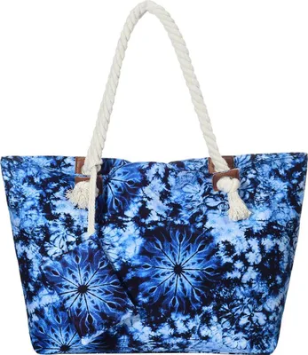 Produktbild von Große Strandtasche Shopper mit Reißverschluss - Hippie Psychedelic 70`s