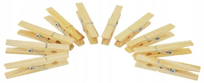 Produktbild von Sepio Holz-Wäscheklammern 10 Stück, Braun