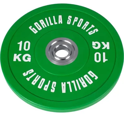 Obrázok produktu pre Gorilla Sports Záťažový kotúč, pogumovaný, 10 KG