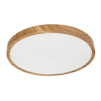 Produktbild von LED-Plafon PERETI 24W pierścień drewniany 35cm, barwa ciepła 3000K, 2400lm, IP44, 220-240V EDO777617 EDO