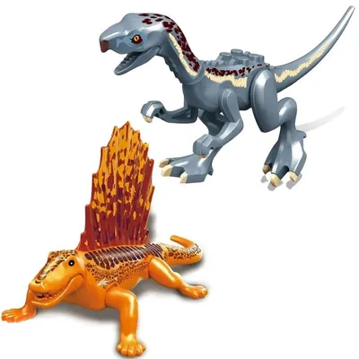 Produktbild von Dinosaurier Bausteine - Figuren Thermidor & Dimetrodon - 2 Stück - ab 3 Jahren