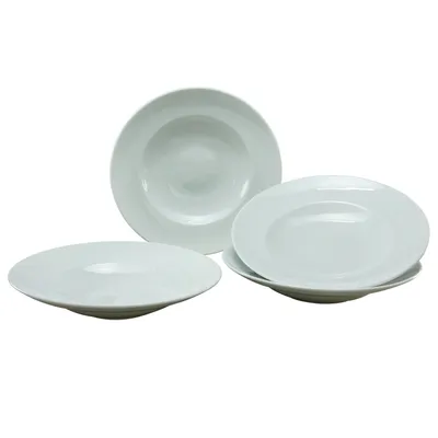 Produktbild von CreaTable 17866 Pastateller Europa, Ø 27 cm, rund, Porzellan, weiß (4er Pack)