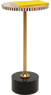 Productafbeelding van Kare Design bijzettafeltje Domero Sticks, meerkleurig, diameter 25 cm, rond