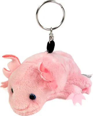 Produktbild von Schlüsselanhänger Axolotl rosa 10 cm Kuscheltier