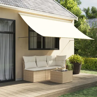 Produktbild von Möbel Markise Einziehbar Creme 300x150 cm Stoff und Stahl - Markisen 368761