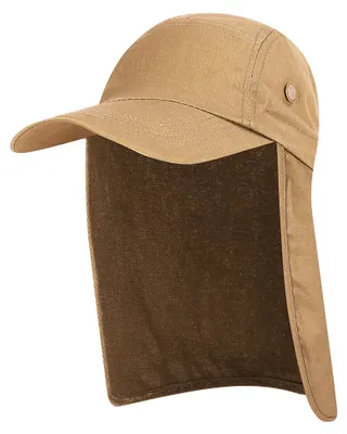 Image de Men UPF 50+ Sun Cap Wide Brim Fishing Sun Cap Hat with Neck Flap