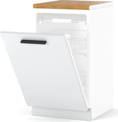 Zdjęcie produktu dla Szafka Kuchenna Front Do Zabudowy Zmywarki Modułowy 45Cm Blande Biały Mat