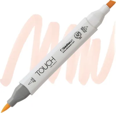 Obrázok produktu pre TOUCH obojstranný alkoholový popisovač Brush & Chisel, YR142 Pale cream