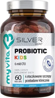 Produktbild von Myvita Silver Probiotic Kids 6 Milliarden KBE 60 Kapseln