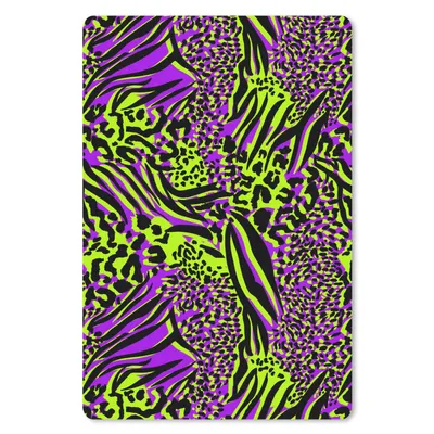 Produktbild von MuchoWow® Mauspad Mousepad Neon - Lila - Grün - Tiermuster 18x27 cm - Mousepads - Maus Mat - Pad - Mausunterlage