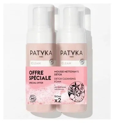 Productafbeelding van Patyka Detox Reinigingsschuim, 2x 150 ml