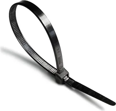 Obrázek produktu pro Vázací pásky 2,5x200mm,nylon,100ks,černá / balení 1 ks