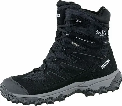 Produktbild von Meindl Calgary Lady GTX Damen Velour Winter Trekking Stiefel schwarz, 15 cm Schaft, Winterfilz Fußbett, Insulated