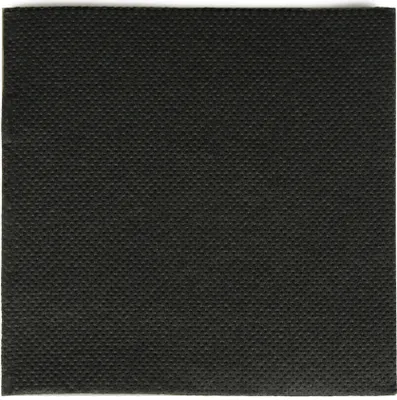 Produktbild von PAPSTAR Servietten 1/4-Falz, 20x20 cm schwarz, mikrogeprägt | Folie (125 Stück)